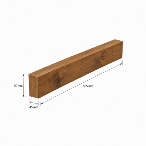 Dystans drewniany dla wiaty POLD 45 x 90 x 565 mm