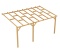 Zadaszenie tarasu 300 x 492 cm pergola ogrodowa przyścienna drewniana
