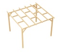Zadaszenie tarasu 300 x 309 cm pergola ogrodowa wolnostojąca drewniana słupek 210