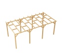 Zadaszenie tarasu 300 x 553 cm pergola ogrodowa wolnostojąca drewniana słupek 210
